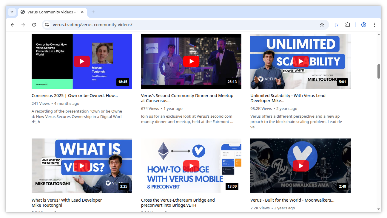 Publishing Community Videos